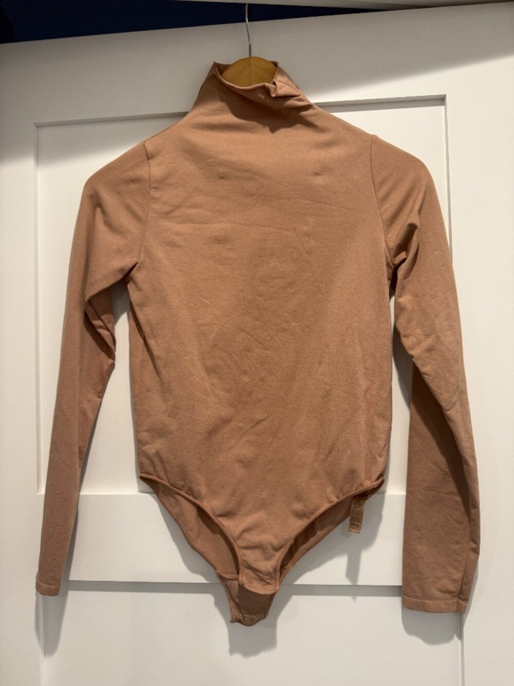 Skims Essential Mock Neck Long Sleeve Bodysuit